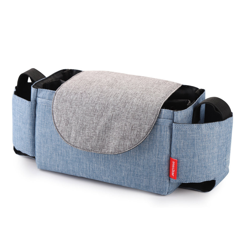 Organizzatore Multifunzione per Passeggino – Borsa Porta Oggetti con Portabiberon