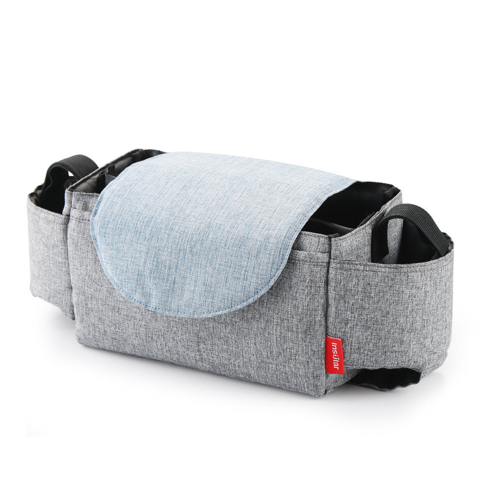 Organizzatore Multifunzione per Passeggino – Borsa Porta Oggetti con Portabiberon
