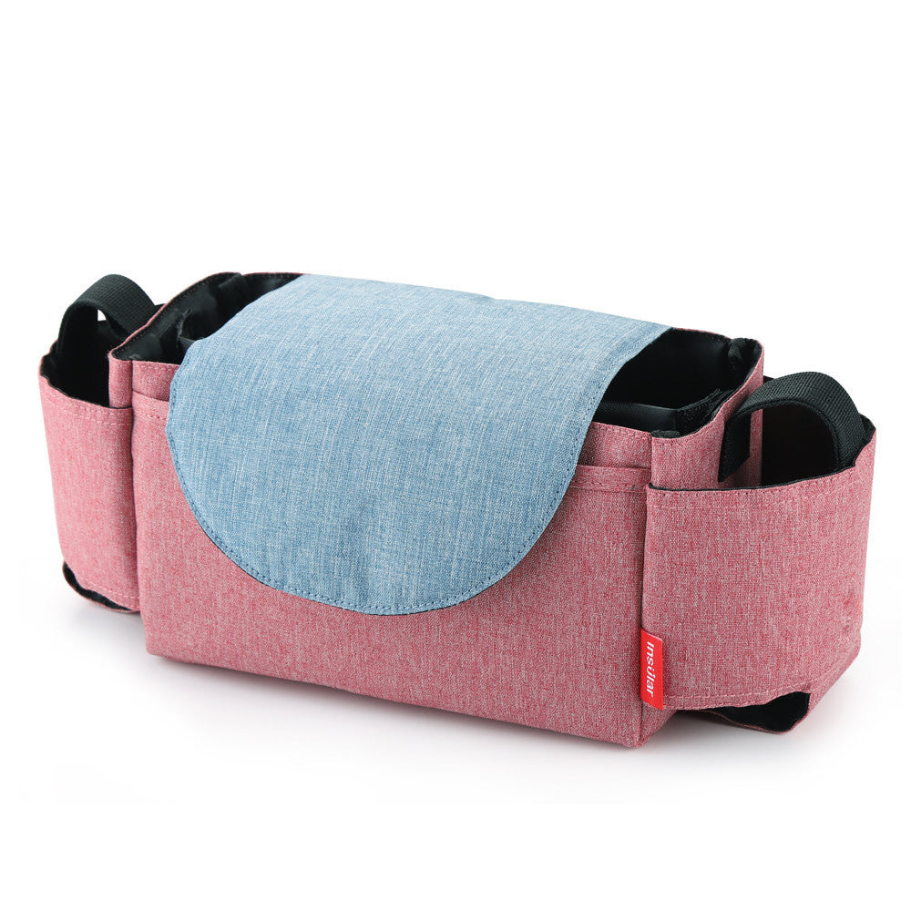 Organizzatore Multifunzione per Passeggino – Borsa Porta Oggetti con Portabiberon