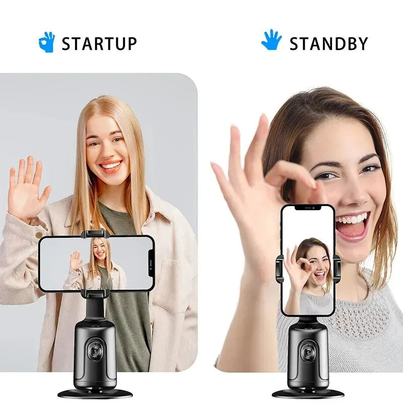 Supporto per Smartphone con Stabilizzatore per Video 360°, Vlog e Live, Treppiede Incorporato