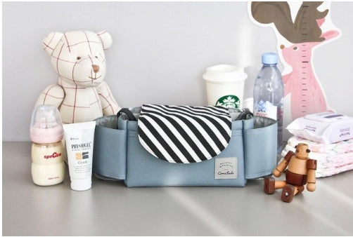 Organizzatore Multifunzione per Passeggino – Borsa Porta Oggetti con Portabiberon