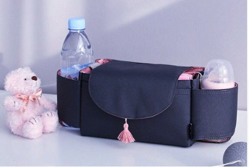 Organizzatore Multifunzione per Passeggino – Borsa Porta Oggetti con Portabiberon