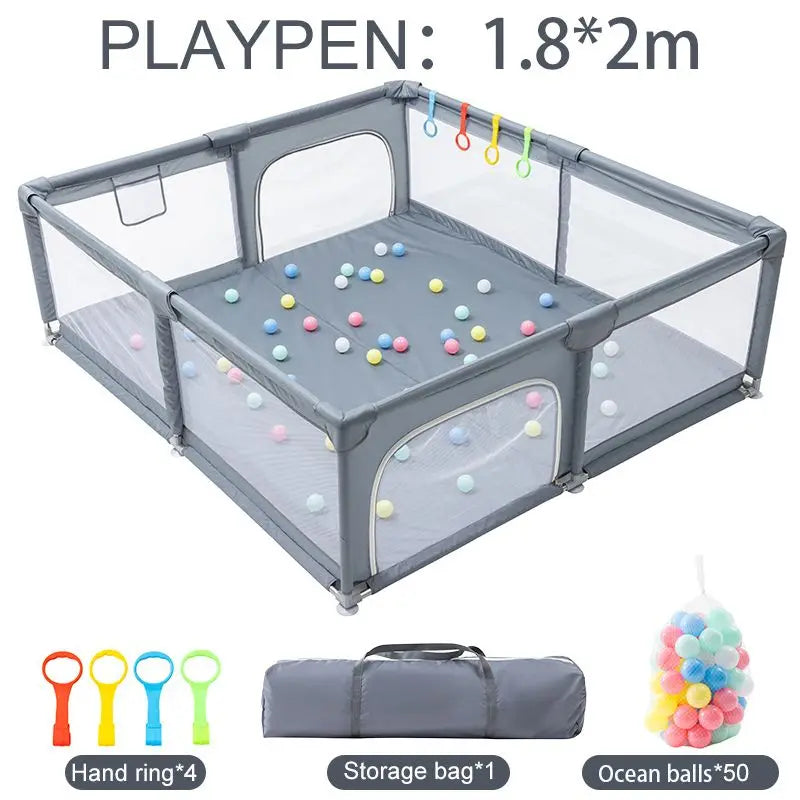 Recinto Box per Bambini con Palline - Area Giochi Sicura per Bambini 0-6 Anni, Arredo Infantile