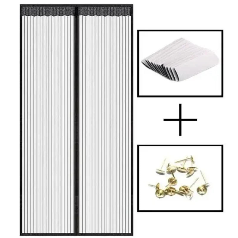 Zanzariera magnetica anti-zanzare estiva con chiusura automatica, zanzariera invisibile per porta, anti-insetti, tenda divisoria, 10 misure.