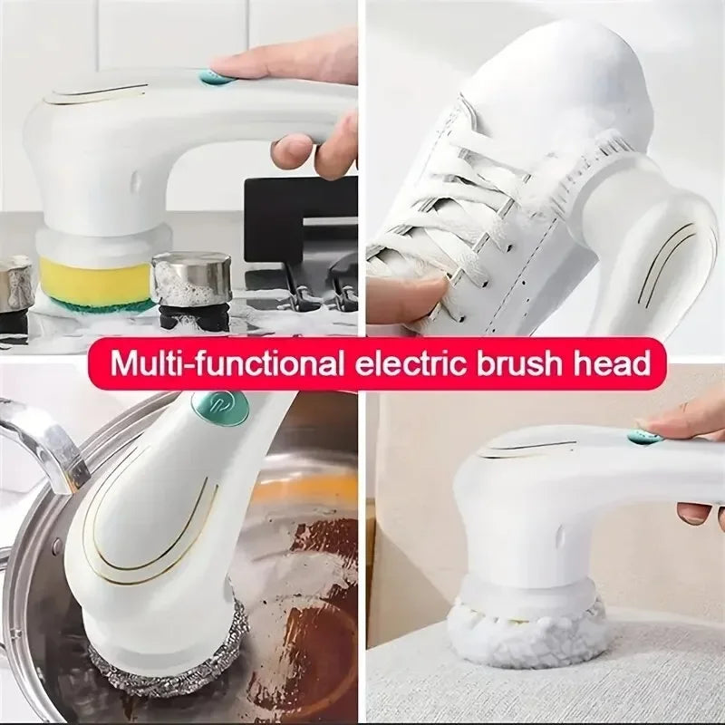 Pulitore Elettrico Multifunzione 5 in 1 per Cucina e Bagno