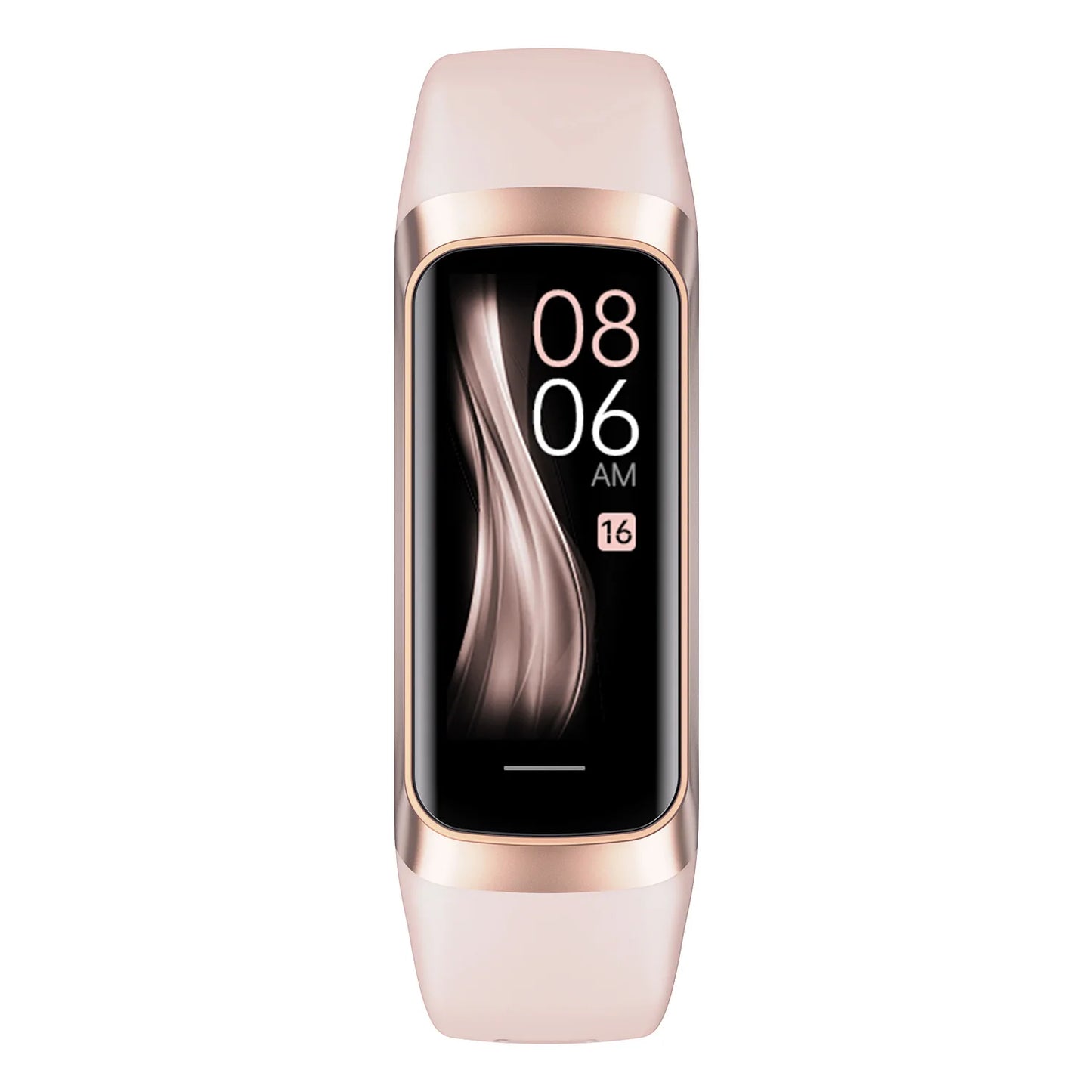 Orologio intelligente da uomo e da donna, braccialetto intelligente da polso da 1,1 pollici AMOLED, frequenza cardiaca, impermeabile, temperatura corporea, fitness tracker