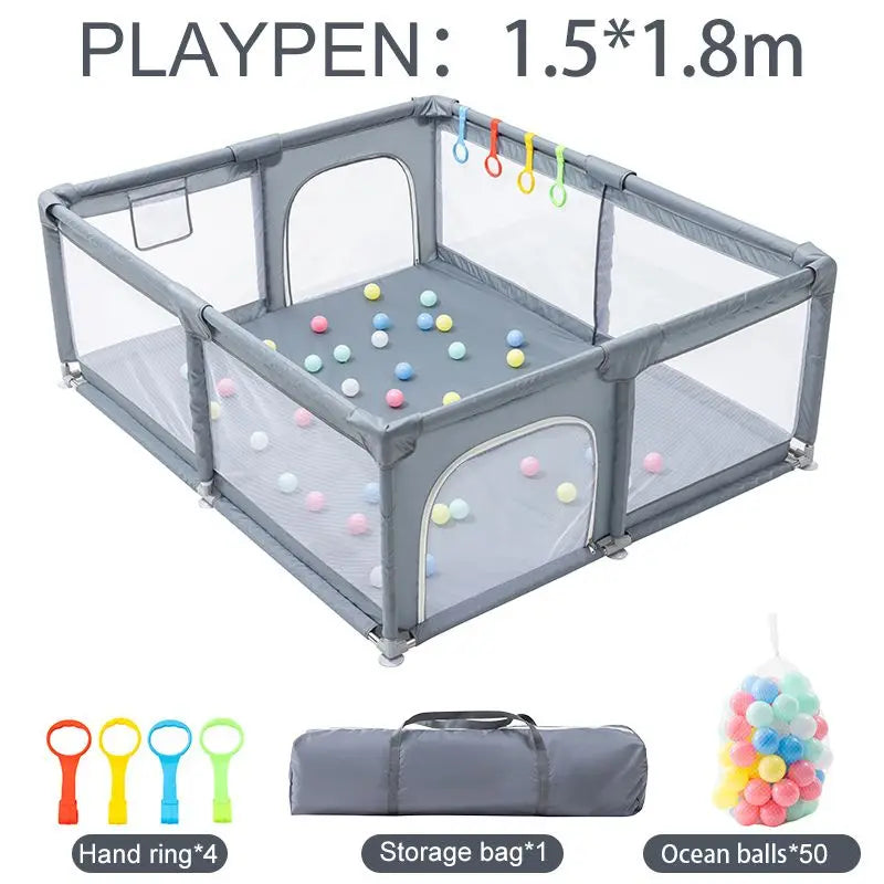 Recinto Box per Bambini con Palline - Area Giochi Sicura per Bambini 0-6 Anni, Arredo Infantile