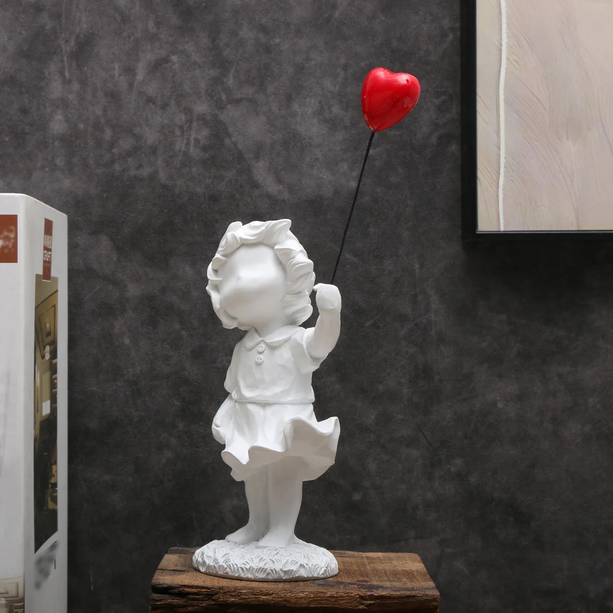 Scultura Moderna Decorazione Casa Cuore Palloncino
