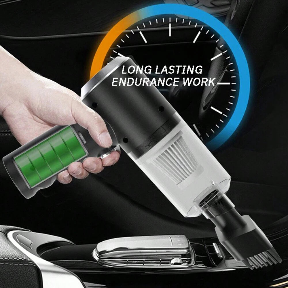 Aspirapolvere combinato 3 in 1 con aspirazione e soffiaggio integrati, aspirapolvere per auto di piccole dimensioni, ricarica USB, aspirapolvere per uso domestico