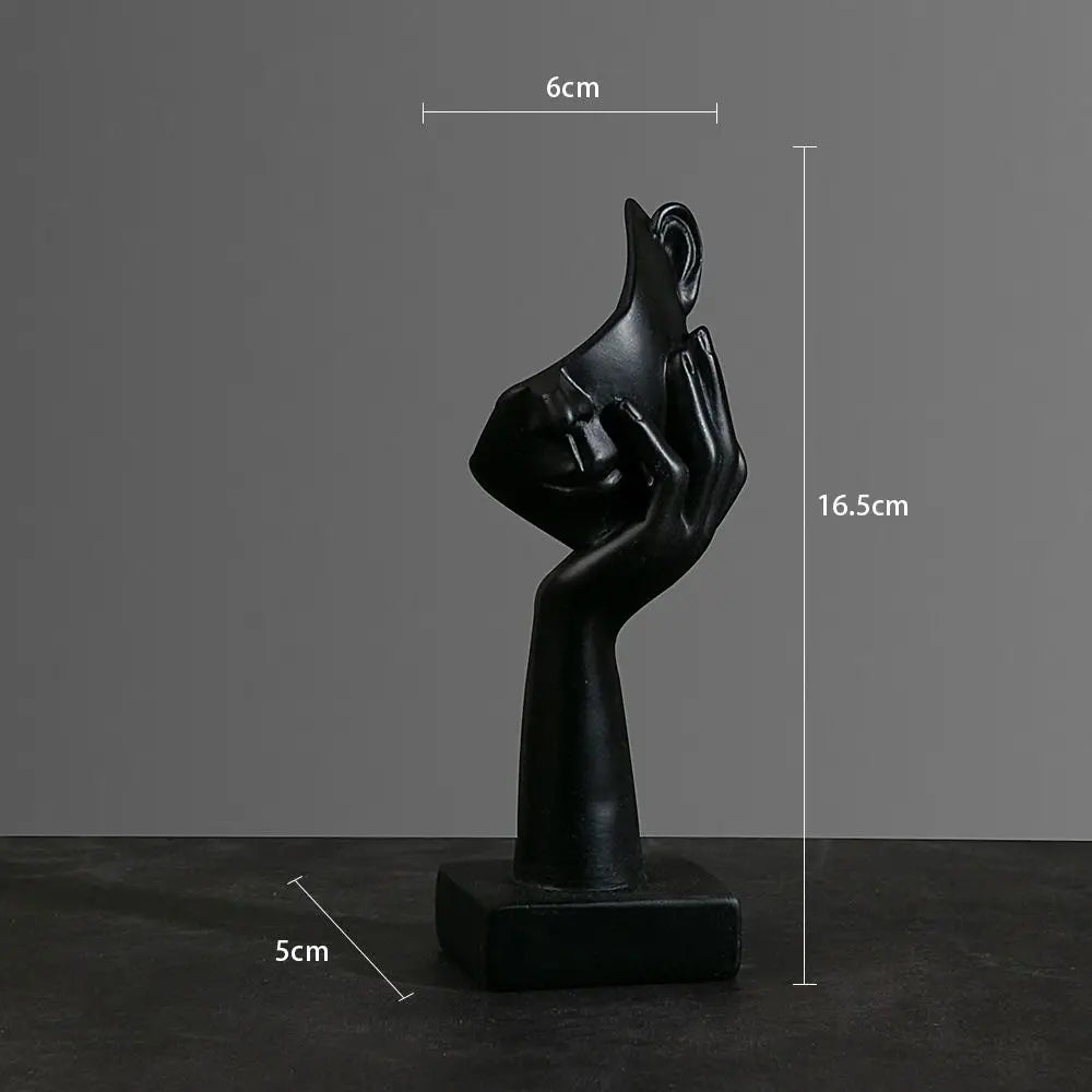 Statuetta astratta in resina, ornamenti da tavolo, statuette, sculture, personaggi, luci nordiche, artigianato d'arte, ufficio, arredamento per la casa