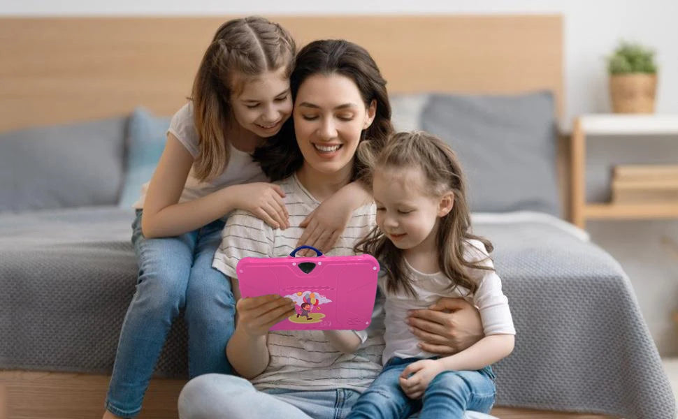 Tablet per Bambini 7 Pollici BDF - Quad Core, 4 GB RAM, 64 GB ROM, Android 13, Doppia Fotocamera, Wi-Fi, Bluetooth, Design Ultra Slim, Ideale per Apprendimento e Giochi