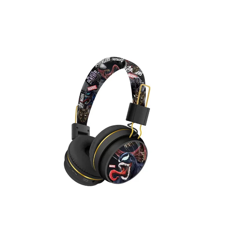 Auricolari Bluetooth Marvel Spider Man Capitan America wireless HIFI ultra lunga durata standby bambini cartoni animati