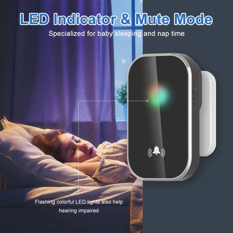 Campanello senza fili Smart Home Welcome Door Bell 36 suonerie 300M lunga distanza Kit campanello per porta di casa esterna Batteria gratuita