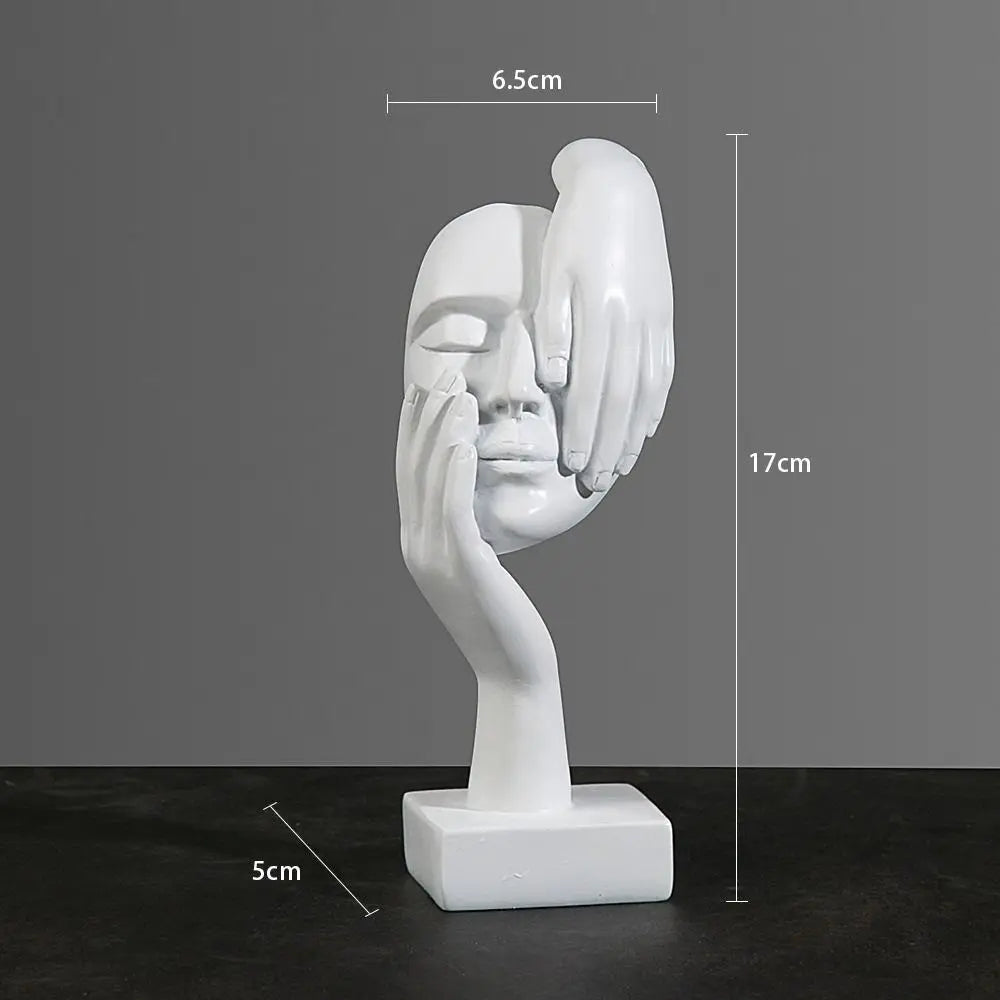 Statuetta astratta in resina, ornamenti da tavolo, statuette, sculture, personaggi, luci nordiche, artigianato d'arte, ufficio, arredamento per la casa