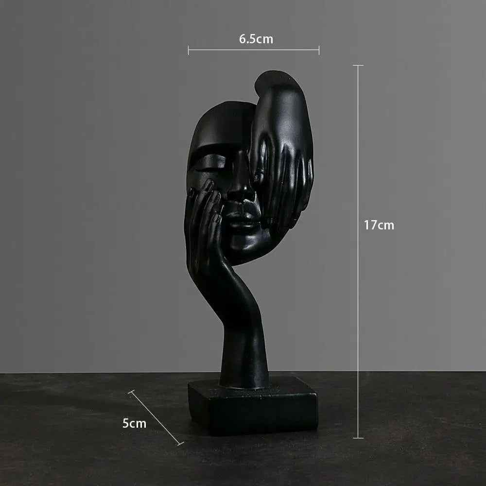 Statuetta astratta in resina, ornamenti da tavolo, statuette, sculture, personaggi, luci nordiche, artigianato d'arte, ufficio, arredamento per la casa