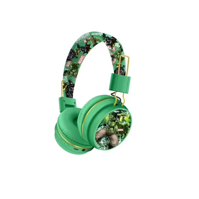 Auricolari Bluetooth Marvel Spider Man Capitan America wireless HIFI ultra lunga durata standby bambini cartoni animati