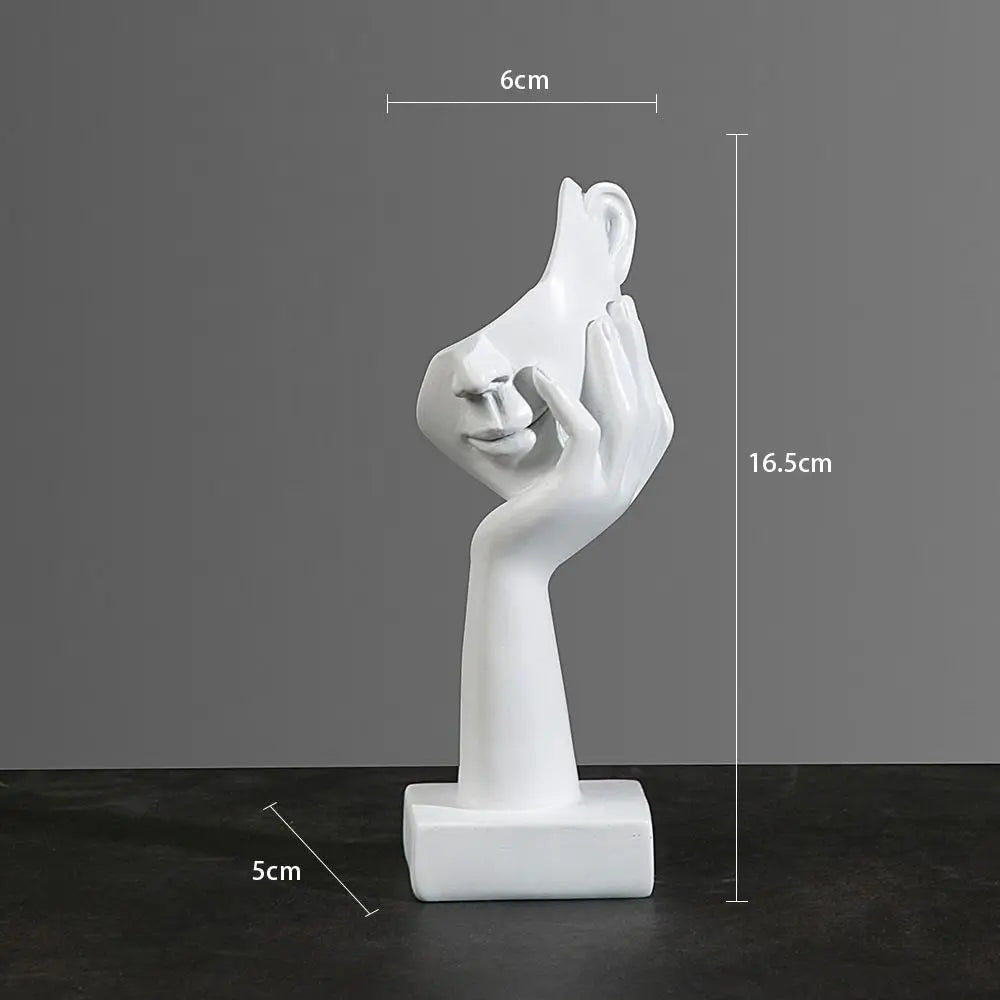 Statuetta astratta in resina, ornamenti da tavolo, statuette, sculture, personaggi, luci nordiche, artigianato d'arte, ufficio, arredamento per la casa