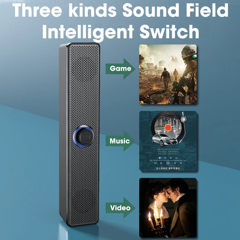 Altoparlante Surround Bluetooth 4D Soundbar Home Theater con Subwoofer - Bassi Potenti