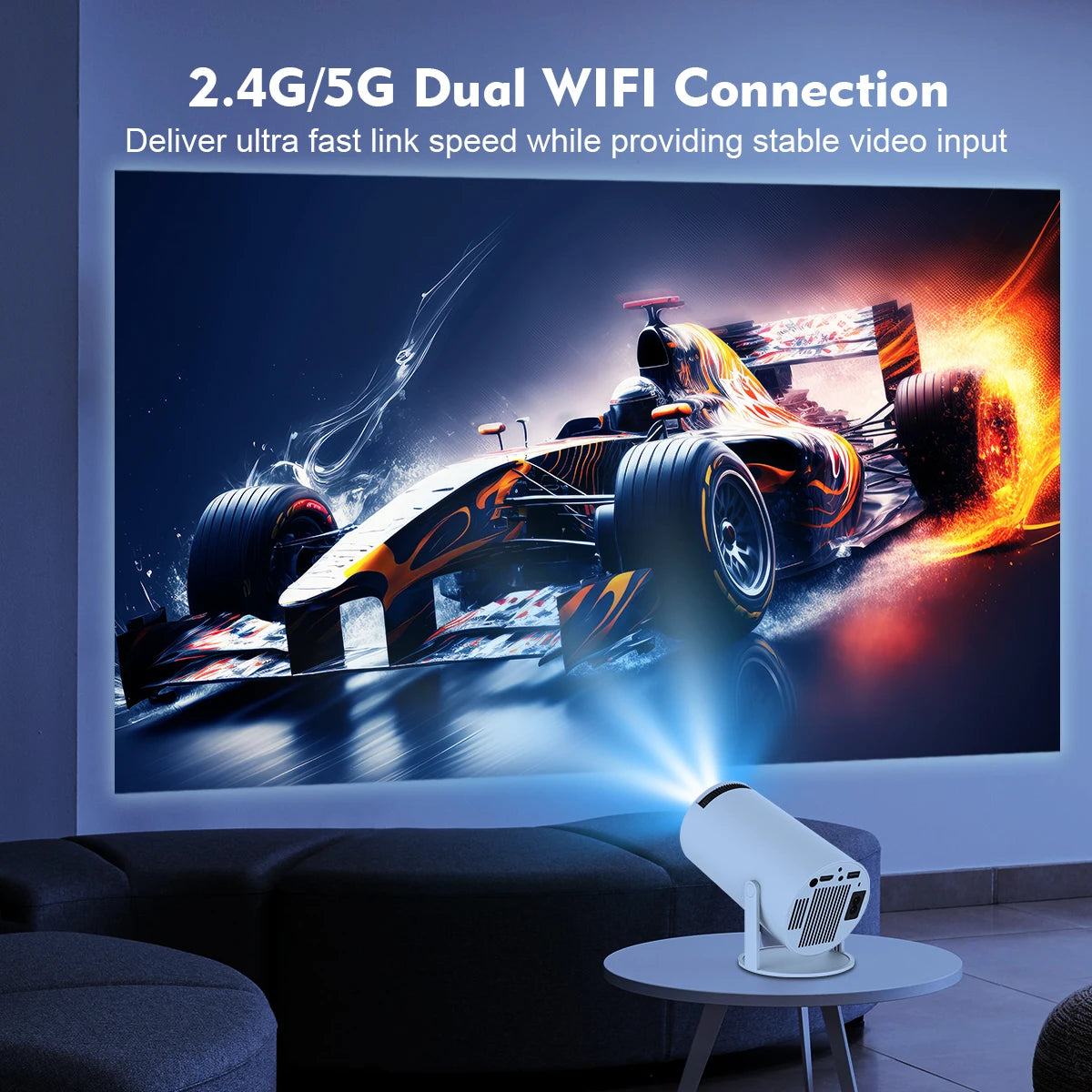 Proiettore Magcubic Cinema Proiettori Portatili per Esterni 4K Android 11 HY300 Pro Wifi6 1080P 1280*720P