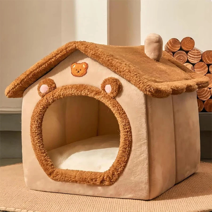 Cuccia per Gatti e Cani Pieghevole e Lavabile - Casa per Animali Domestici Piccoli e Medi, Letto Morbido per Cani e Gatti