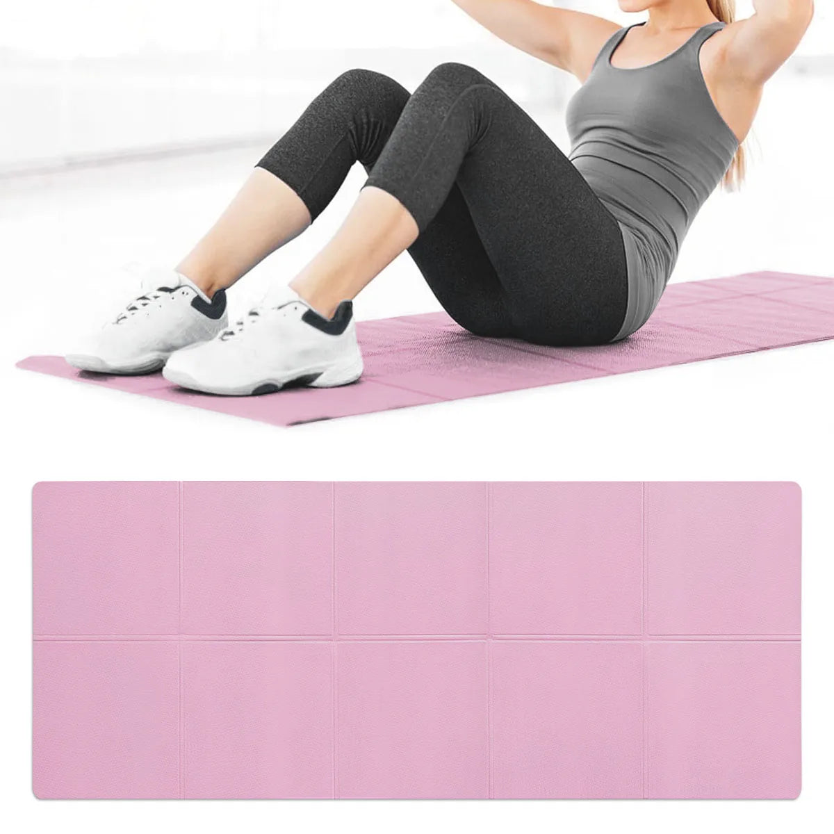Tappetino Yoga EVA Spessore 4MM - Antiscivolo, per Sport, Fitness, Esercizio, Yoga, Pilates, Ginnastica