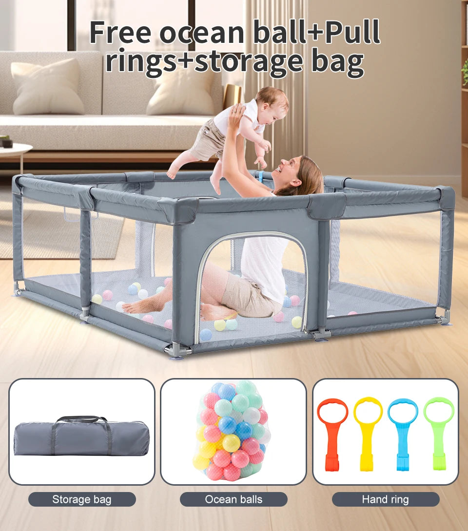 Recinto Box per Bambini con Palline - Area Giochi Sicura per Bambini 0-6 Anni, Arredo Infantile