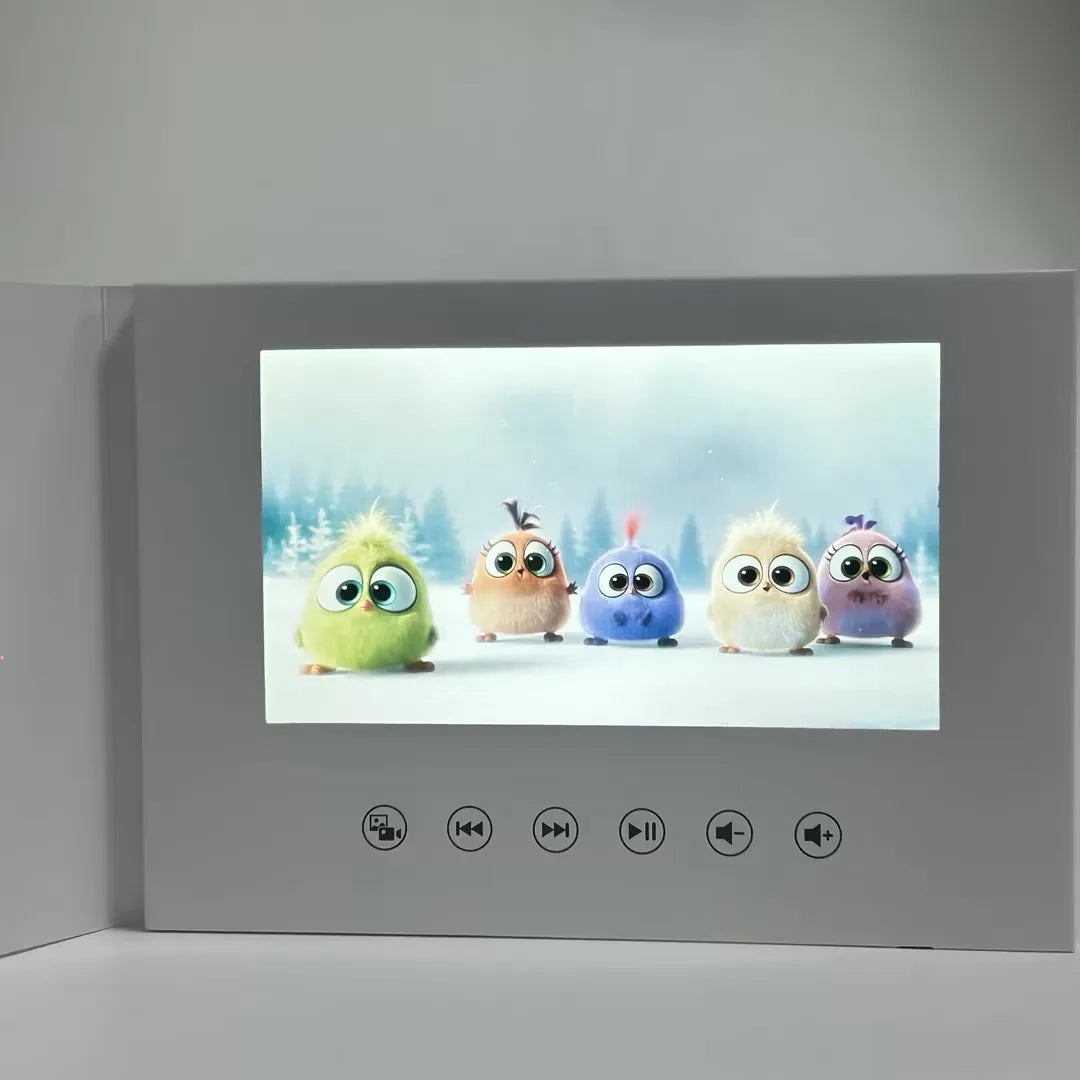 Biglietto Invito Digitale con Schermo LCD 7 Pollici - Carica Video, Foto e Musica per Matrimoni, Compleanni e Occasioni Speciali