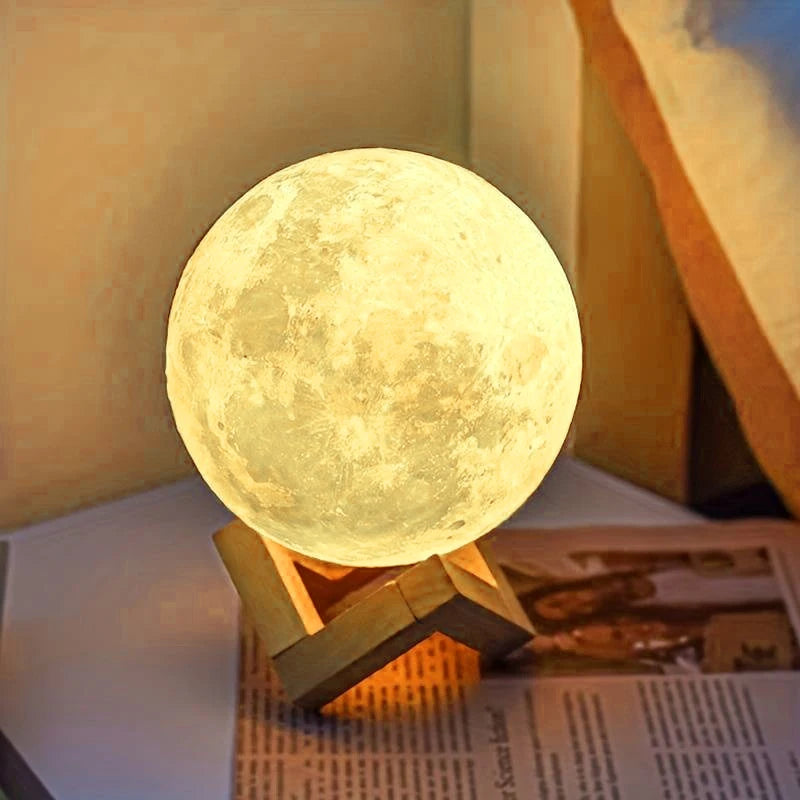 Luce notturna a forma di luna, luci dei pianeti, decorazioni per la casa, ornamenti decorativi da tavolo, luci notturne illuminate da 8 cm