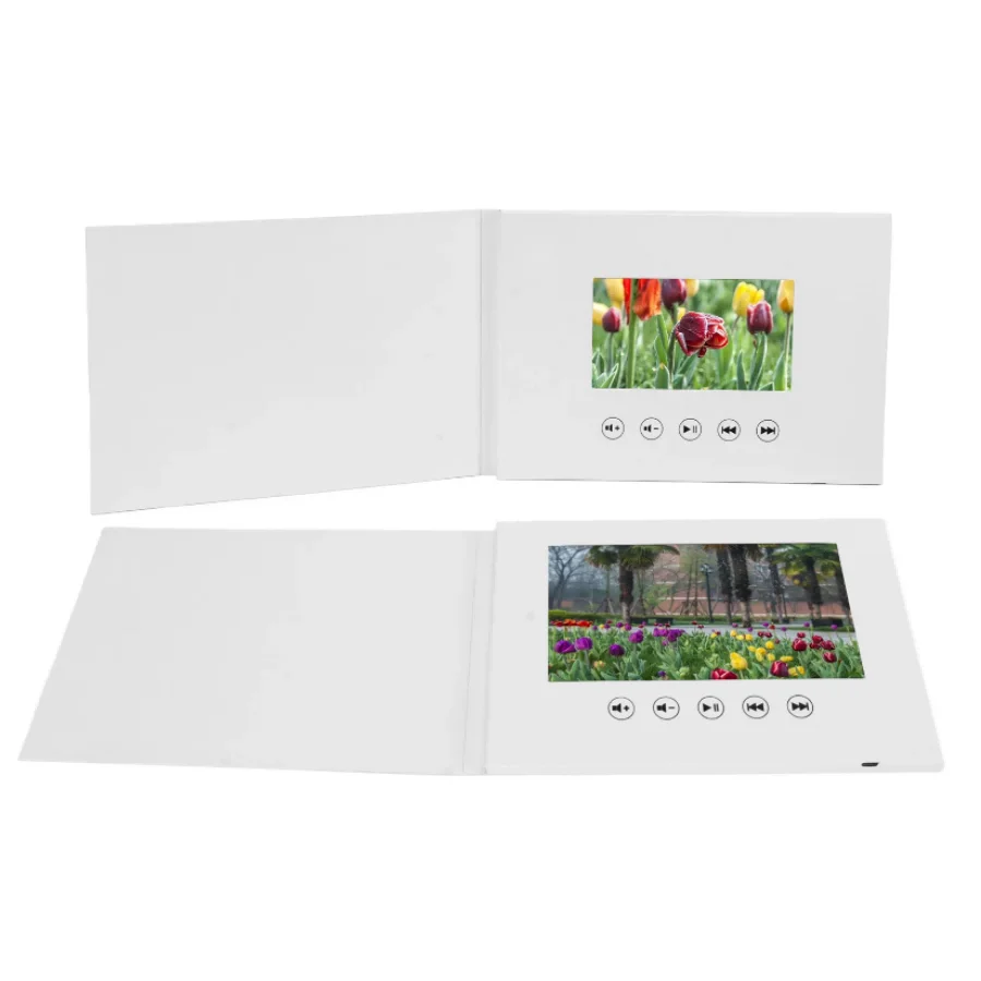 Biglietto Invito Digitale con Schermo LCD 7 Pollici - Carica Video, Foto e Musica per Matrimoni, Compleanni e Occasioni Speciali