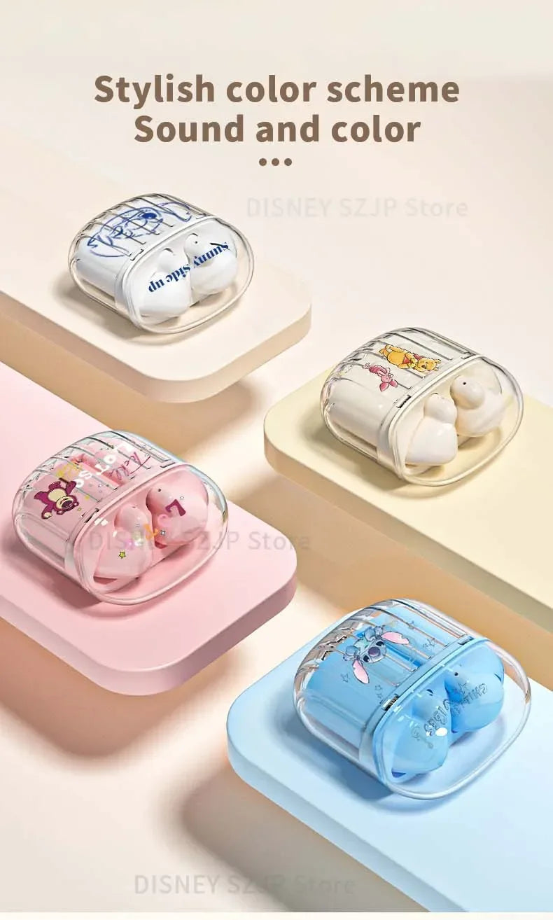 Auricolari Bluetooth Stitch Disney - Cuffie In-Ear Wireless con Cancellazione Attiva del Rumore, HiFi Sound, Bassa Latenza e Design Impermeabile