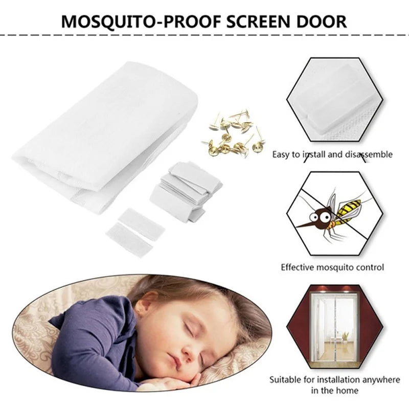 Zanzariera magnetica anti-zanzare estiva con chiusura automatica, zanzariera invisibile per porta, anti-insetti, tenda divisoria, 10 misure.