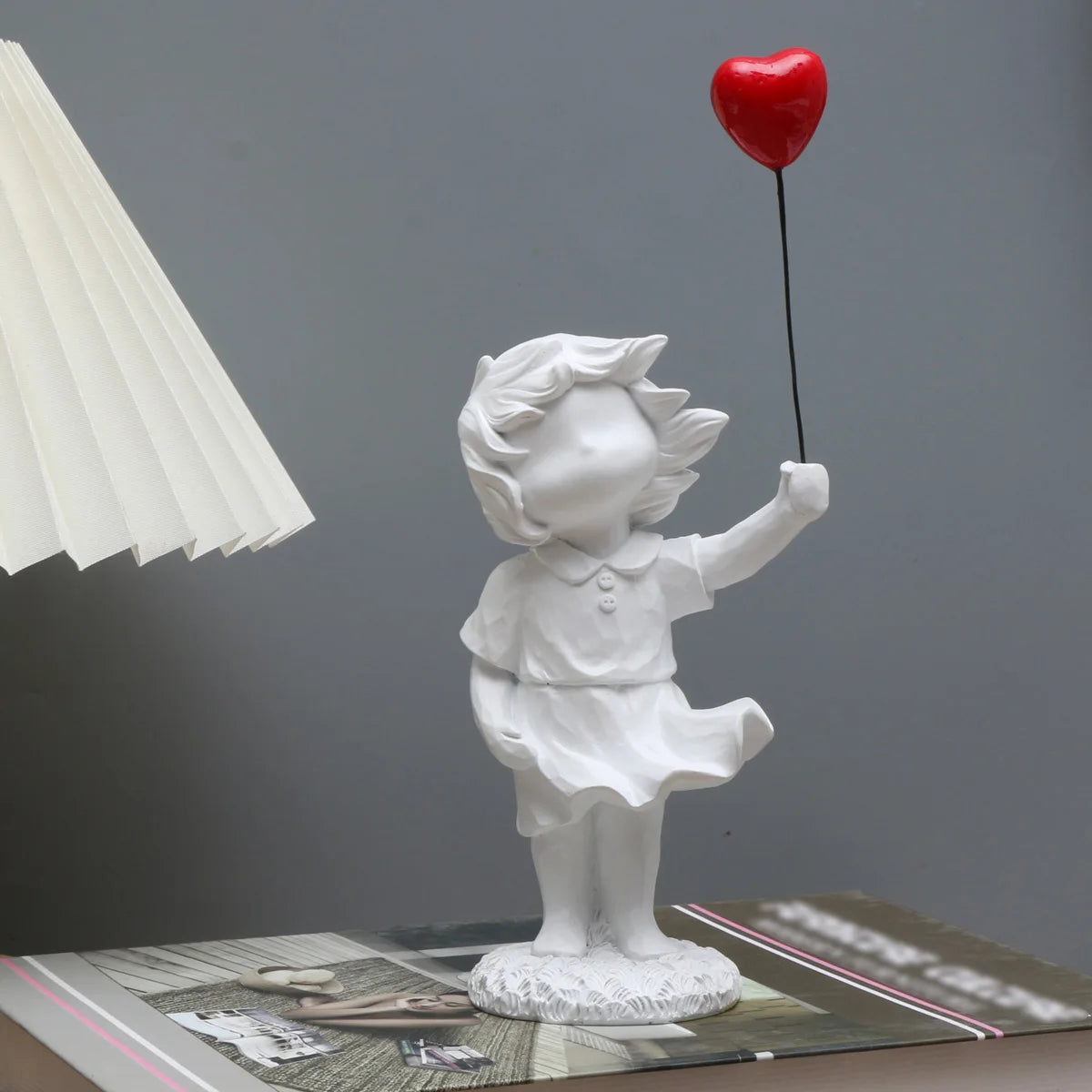 Scultura Moderna Decorazione Casa Cuore Palloncino