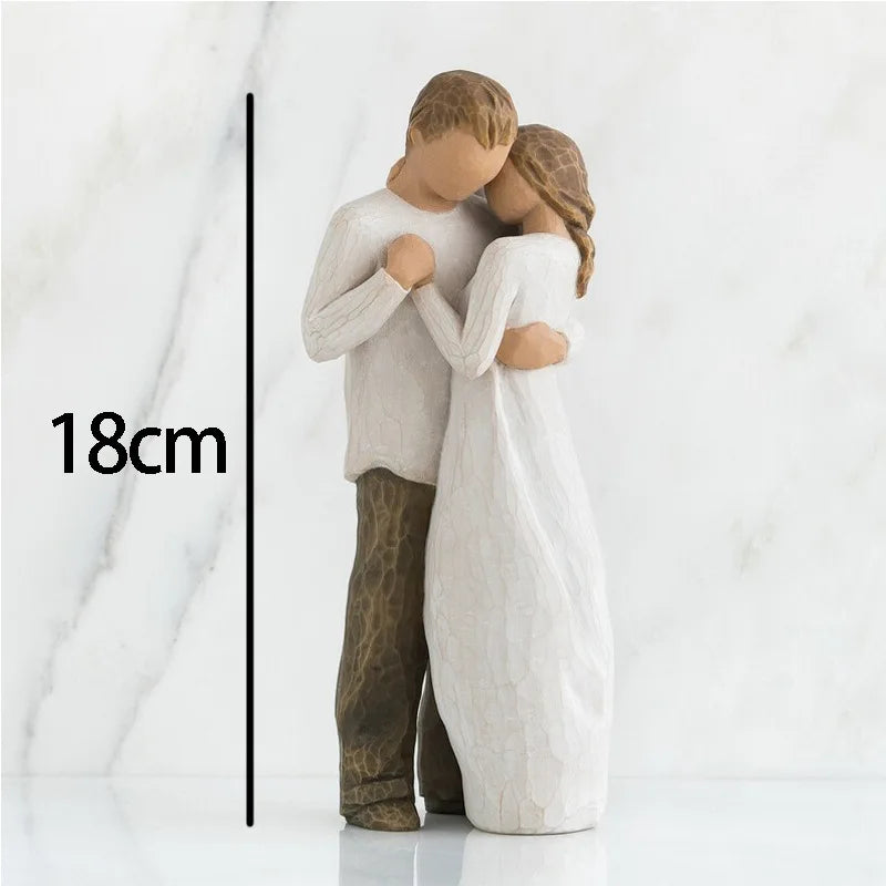 Statue di personaggi Ornamenti per la famiglia Regali di nozze alta qualità Accessori per la casa in resina