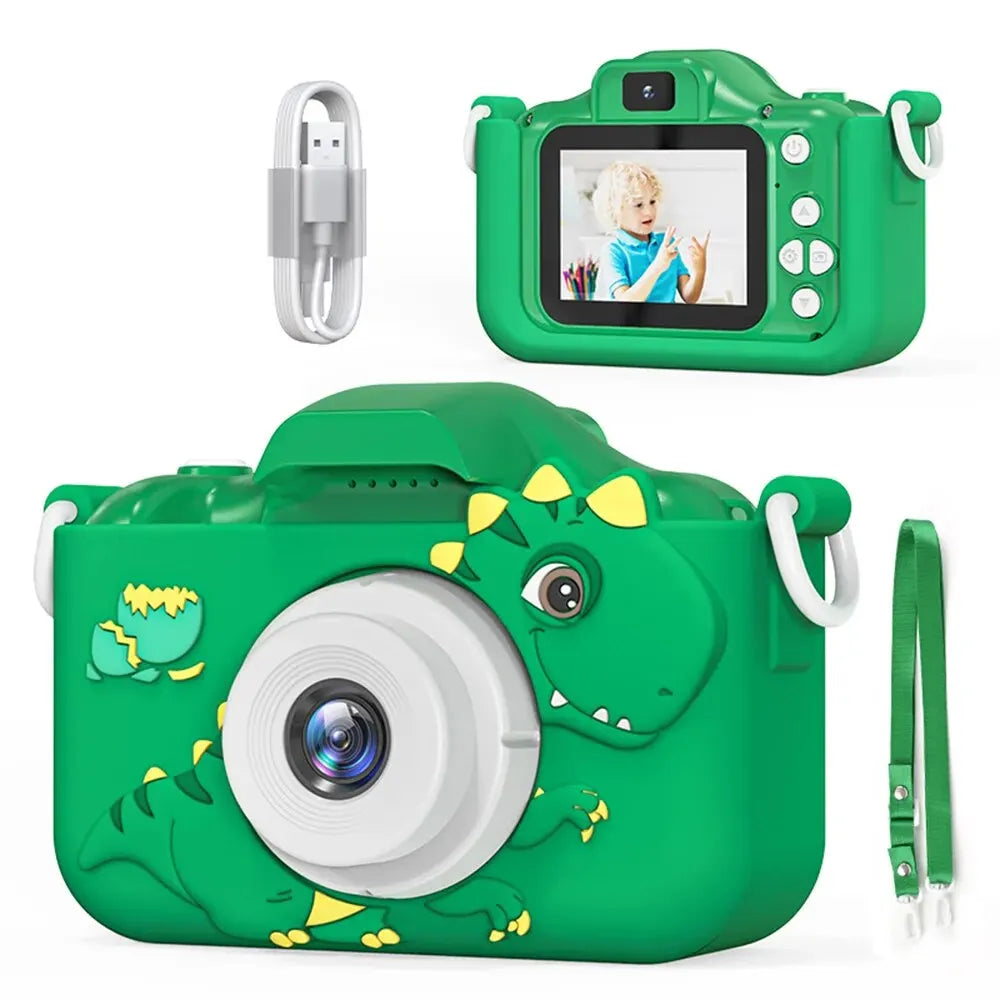 Fotocamera Digitale per Bambini 1080P HD – Mini Fotocamera Giocattolo con Zoom 8x, Doppia Fotocamera, Regalo Compleanno per Ragazzi e Ragazze, Giocattolo Educativo per Fotografia Indoor e Outdoor