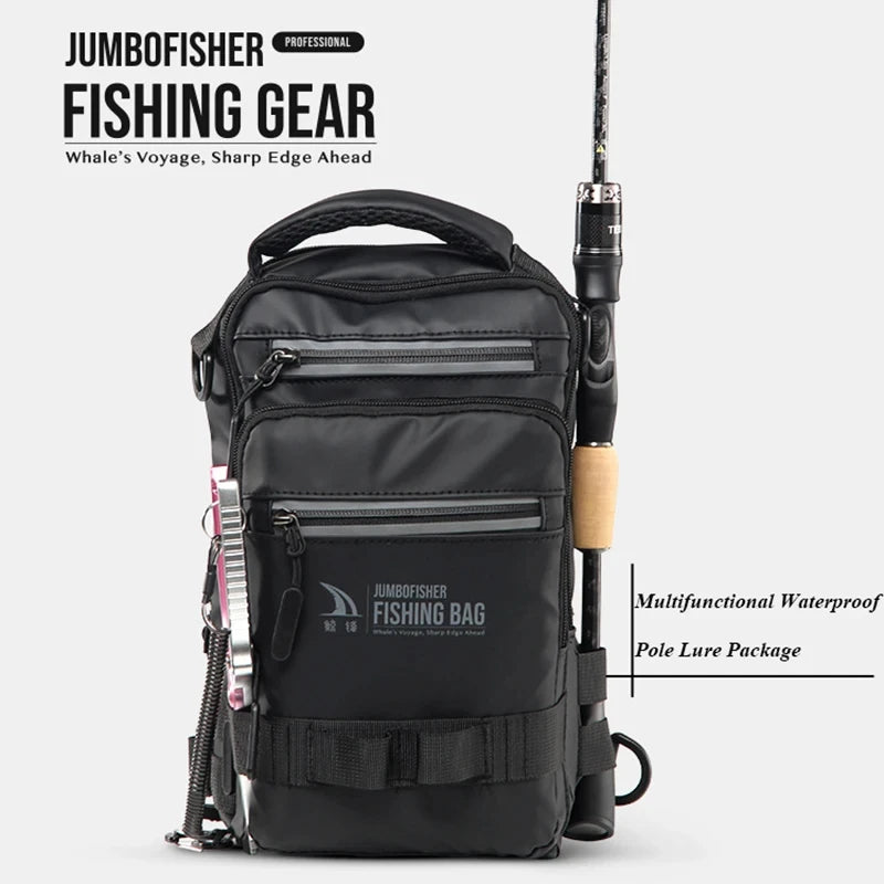 Borsa da pesca, attrezzatura da pesca, zaino, scatola per attrezzatura da pesca tattica leggera, borsa multifunzionale, borsa da pesca per esterni