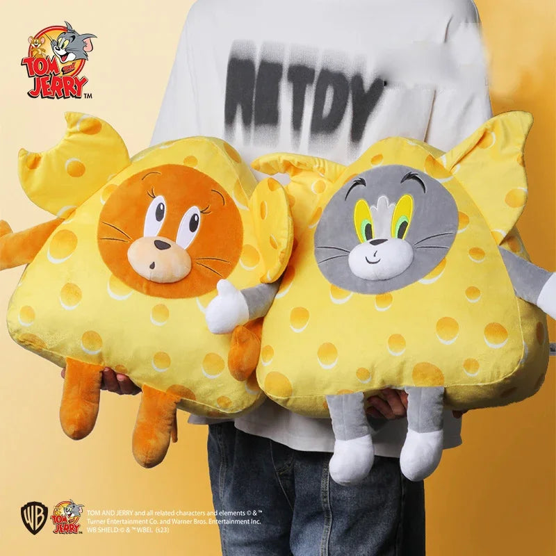 10-38cm Tom e Jerry Carino Formaggio Peluche Giocattolo Divano Letto Cuscino Morbido Comodo Peluche Bambola Coppia Cuscino Cuscino