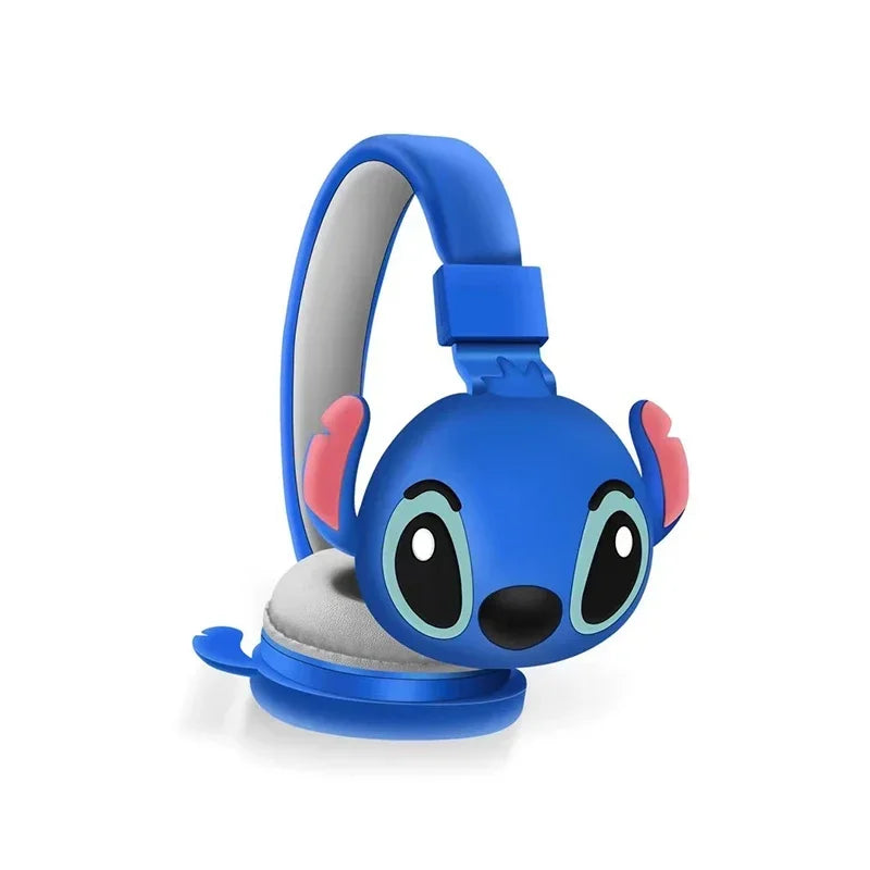 Cuffie Pieghevoli Wireless Bluetooth Disney Stitch AH-806 - HiFi Stereo Sound, Cancellazione Rumore, Microfono Integrato, Impermeabili, Regalo Ideale per Bambini