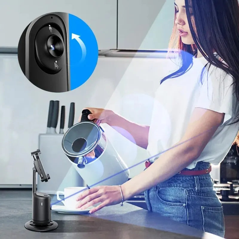 Supporto per Smartphone con Stabilizzatore per Video 360°, Vlog e Live, Treppiede Incorporato