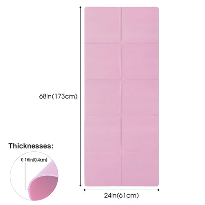 Tappetino Yoga EVA Spessore 4MM - Antiscivolo, per Sport, Fitness, Esercizio, Yoga, Pilates, Ginnastica
