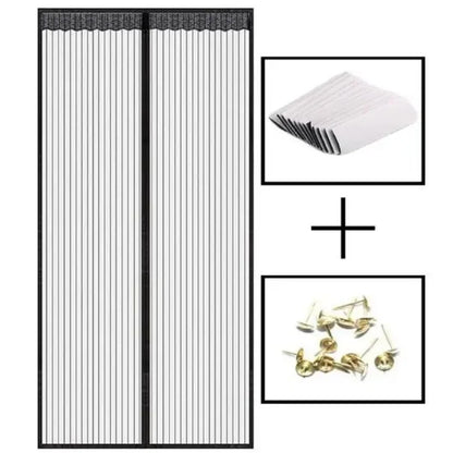 Zanzariera magnetica anti-zanzare estiva con chiusura automatica, zanzariera invisibile per porta, anti-insetti, tenda divisoria, 10 misure.