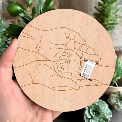 Porta-ricordo inciso per neonato in ospedale, regalo personalizzato per neonati, braccialetto commemorativo per la gravidanza, per la festa della mamma e del papà