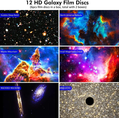 Proiettore Planetario 12 in 1 con Effetto 4K HD - Lampada Proiettore Galassia Rotante 360°