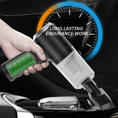 Aspirapolvere combinato 3 in 1 con aspirazione e soffiaggio integrati, aspirapolvere per auto di piccole dimensioni, ricarica USB, aspirapolvere per uso domestico