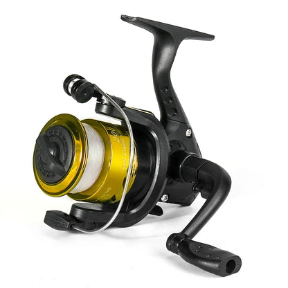 DNDYUJU Mulinello da pesca rotante 5.2:1 Ruota in plastica con lenza da pesca Esca da pesca Ruota Nave Esca da lancio Volante