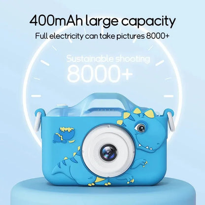 Fotocamera Digitale per Bambini 1080P HD – Mini Fotocamera Giocattolo con Zoom 8x, Doppia Fotocamera, Regalo Compleanno per Ragazzi e Ragazze, Giocattolo Educativo per Fotografia Indoor e Outdoor