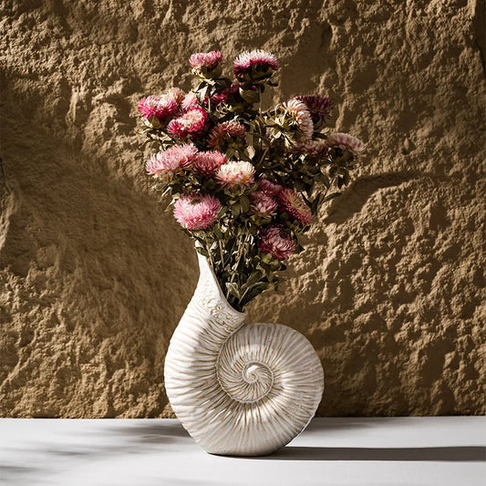 Vaso Conchiglia Ceramica CAPIRON – Elegante Decorazione Nordica Moderna
