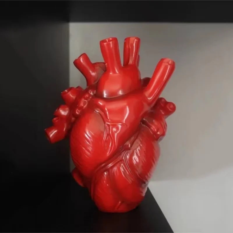 Vaso a Forma di Cuore in Resina - Elegante Decorazione per Piante e Fiori