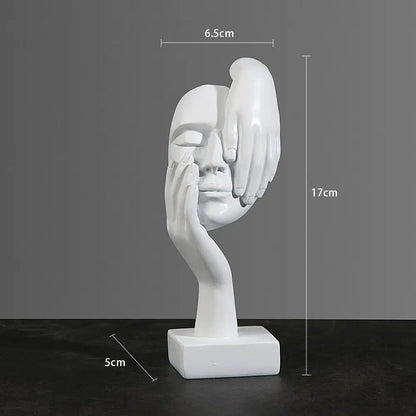 Statuetta astratta in resina, ornamenti da tavolo, statuette, sculture, personaggi, luci nordiche, artigianato d'arte, ufficio, arredamento per la casa