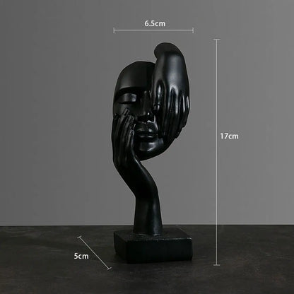 Statuetta astratta in resina, ornamenti da tavolo, statuette, sculture, personaggi, luci nordiche, artigianato d'arte, ufficio, arredamento per la casa