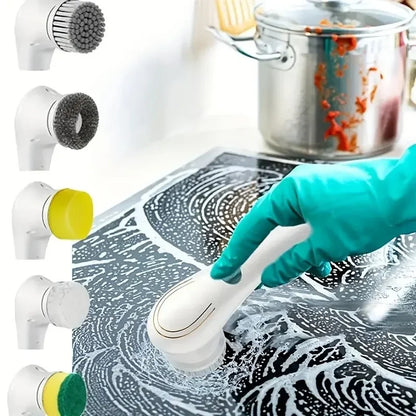 Pulitore Elettrico Multifunzione 5 in 1 per Cucina e Bagno